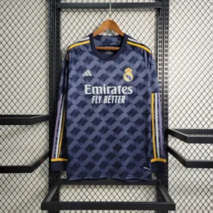 Men's Real Madrid 2023/24 Away Long Sleeves Jersey