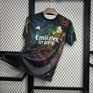 Men's Real Madrid 2024/25 Black Cailong Special Edition Jersey
