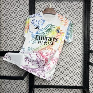 Men's Real Madrid 2024/25 White Cailong Special Edition Jersey