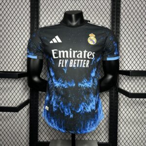 Men's Real Madrid 2024/25 Ocean Blue Jersey Player Version