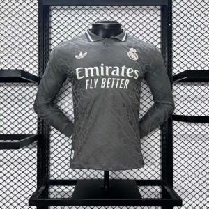 Men's Real Madrid 2024/25 Third Long Sleeves Jersey Player Version