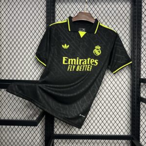 Men's Real Madrid 2024/25  X BLACK AND NEON UNIQUE Jersey