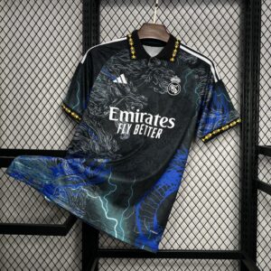Men's Real Madrid 2024/25 Black Dragon Jersey