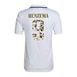 Men's Real Madrid 2022/23 Home #benzema 9 Ballon D'or Jersey