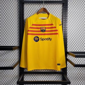 Men's Barcelona 2023/24 Fourth Long Sleeves Jersey