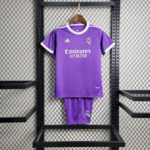 Kid's Real Madrid 2016/17 Away Kids Retro And Shorts