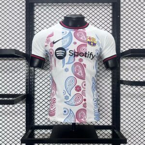 Men's Barcelona 2024/25 Special Edition White Jersey Player Version