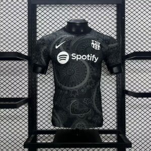 Men's Barcelona 2024/25 Black Special Edition Jersey Player Version