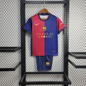 Kid's Barcelona 2024/25 Local Sponsor Coldplay Kit