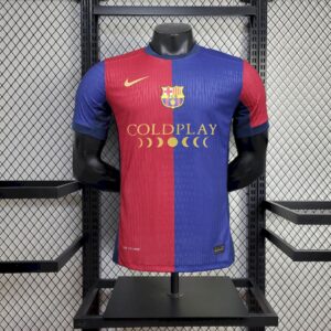 Men's Barcelona 2024/25 Local Sponsor Coldplay Jersey Player Version