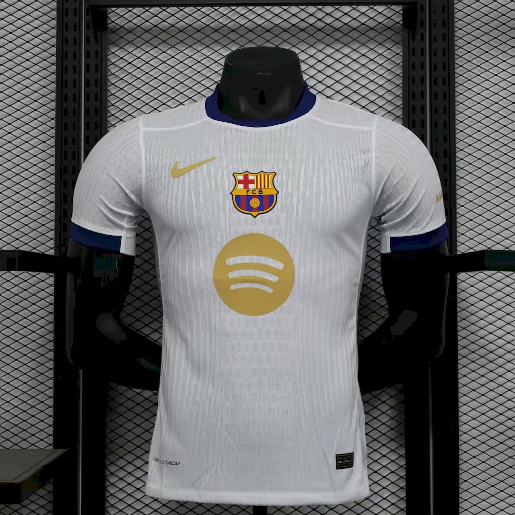 2025021016510217.jpg Mens Barcelona 2024/25 White exposure version Jersey Player Version - Image 1