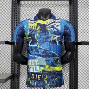 Men's Manchester City 2025/26 Blue Special Edition Jersey Player Version