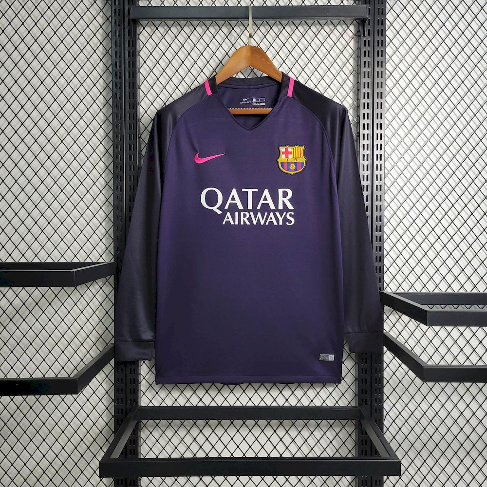 2025031711333480.jpg Retro Barcelona 2016/17 Away Long Sleeves Jersey - Image 1