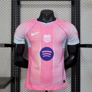 Men's Barcelona 2025/26 season pink special edition jersey player version