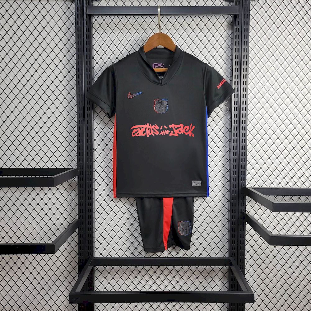 2025050919243590.jpg Kid's Barcelona 2024/25 Travis Scott Edition Away Kit - Image 1