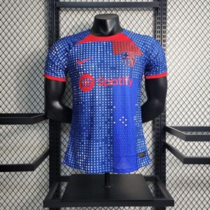 Men's Barcelona 2023/24 Blue Training Jersey Player Version