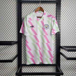 Men's Manchester City 2023/24 White Pre-Match Training Jersey