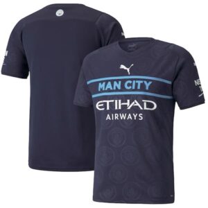 Men's Manchester City Puma 2021/22 Third Replica Jersey - Navy