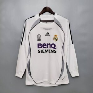 Retro Real Madrid 2006/07 Home Long Sleeves Jersey