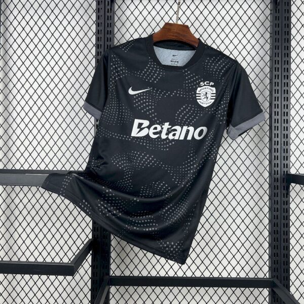 Men's Sporting CP 2025/26 Black Away Jersey