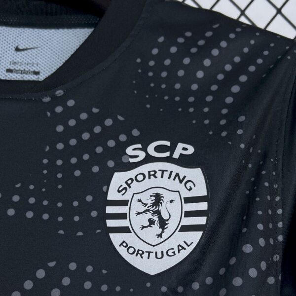 Men's Sporting CP 2025/26 Black Away Jersey - Image 8