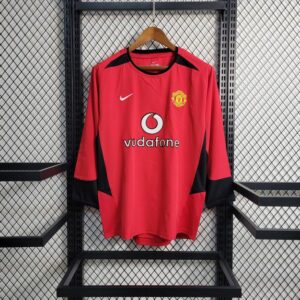 Retro Manchester United 2002/04 Home Long Sleeve Jersey