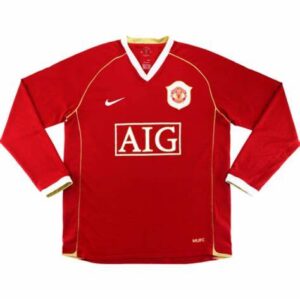 Retro Manchester United 2006/07 Home Long Sleeves Jersey