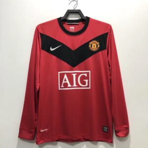 Retro Manchester United 2009/10 Home Long Sleeves Jersey