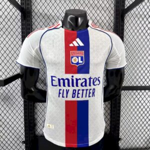 Men's Olympique Lyonnais 2025/26 Home Jersey Player Version