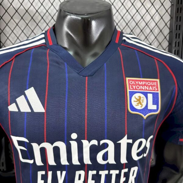 Men's Olympique Lyonnais 2025/26 Away Jersey Player Version - Image 7
