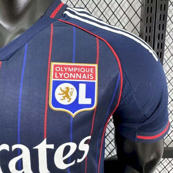 Men's Olympique Lyonnais 2025/26 Away Jersey Player Version - Image 5