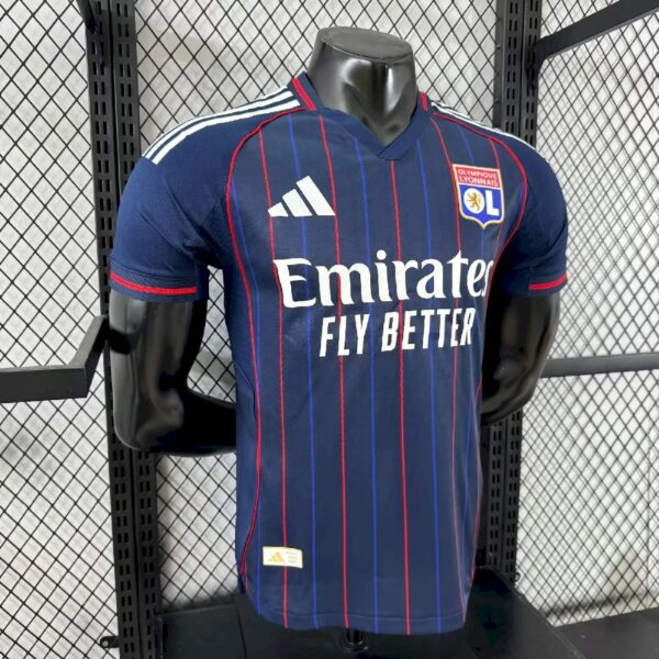 Men's Olympique Lyonnais 2025/26 Away Jersey Player Version - Image 4
