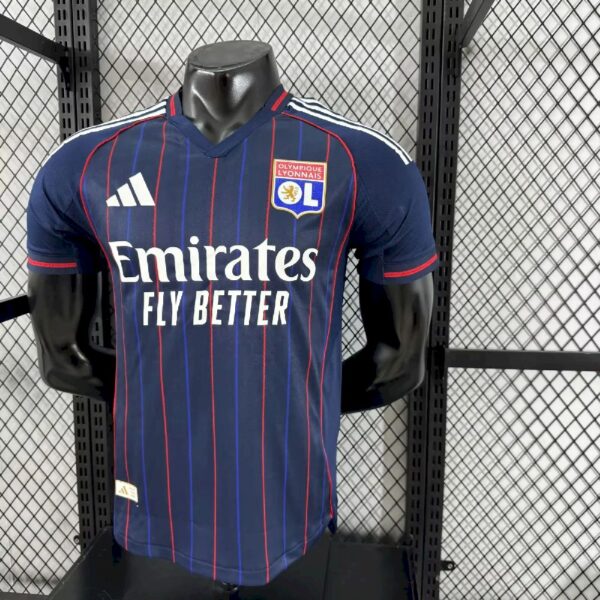 Men's Olympique Lyonnais 2025/26 Away Jersey Player Version - Image 3