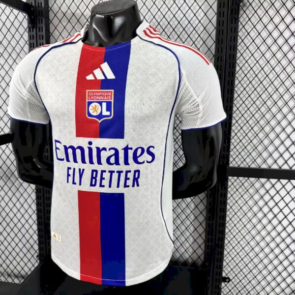 Men's Olympique Lyonnais 2025/26 Home Jersey Player Version - Image 6