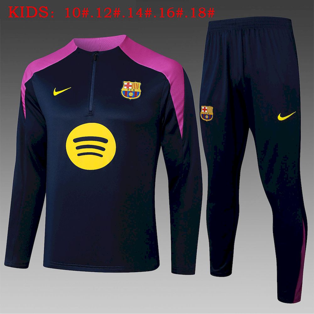 Kids Barcelona 2025/26 Half-Zip Sweater+Pant 815